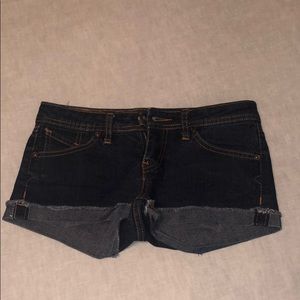 Size 1/25 Volcom dark wash shorts
